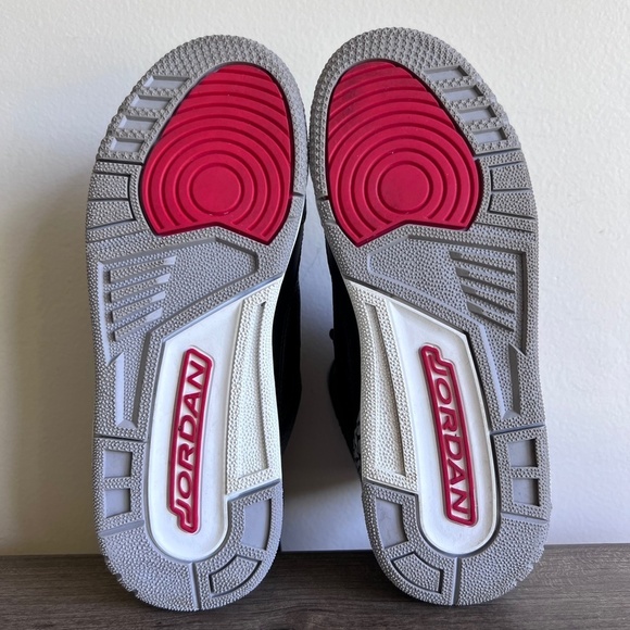 Nike Air Jordan 3 Retro OG BG Black Cement Sneaker Size 6Y or Women's 8 #B1232A - Picture 11 of 11